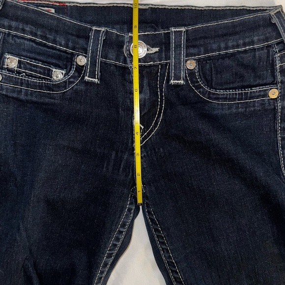 True Religion - Joey Y2K Dark Wash Jeans Size 27 – Iconic Horseshoe Stitch - Picture 8 of 10